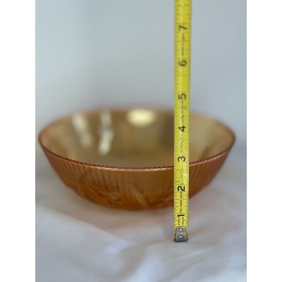 Carnival glass - Iris pattern - Marigold - 8'' - Picture 9 of 11